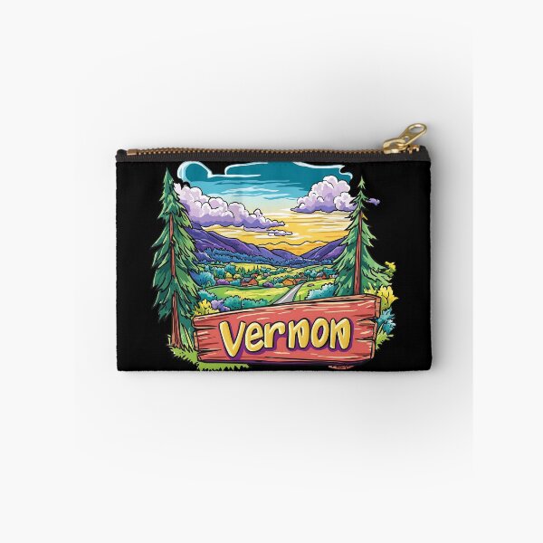 Item preview, Vernon British Columbia Canada Cartoon Landscape Illustration designed and sold by meganohm.