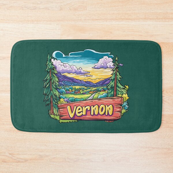 Item preview, Vernon British Columbia Canada Cartoon Landscape Illustration designed and sold by meganohm.