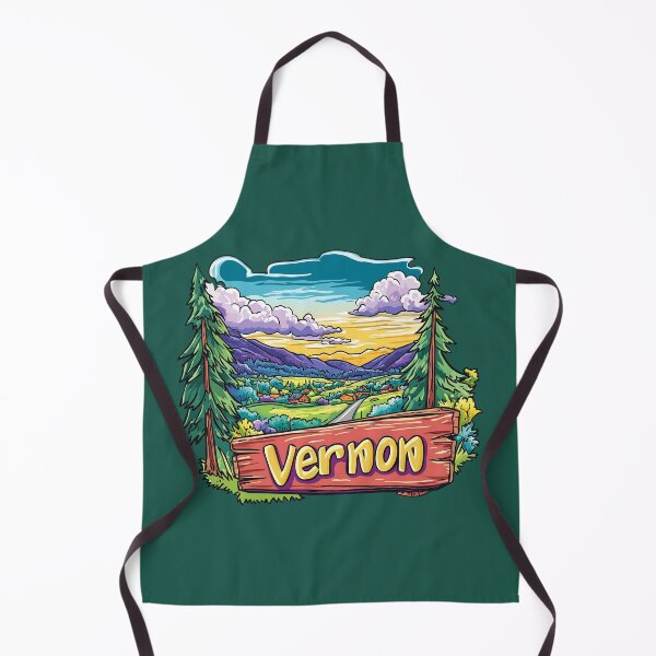Item preview, Vernon British Columbia Canada Cartoon Landscape Illustration designed and sold by meganohm.