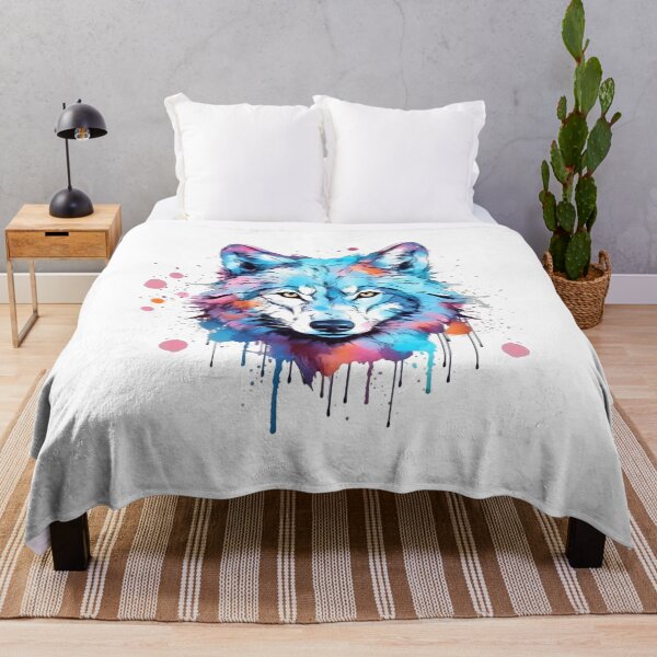 Item preview, Wolf | Colorful Watercolor Design #21 designed and sold by MatsurexDesigns.