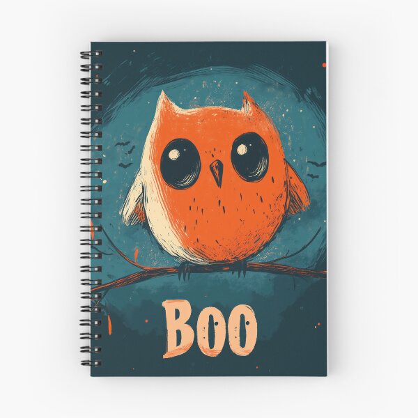 Item preview, Spooky Yet Cute Halloween Treat Owl-y Boo designed and sold by harmonicllc.