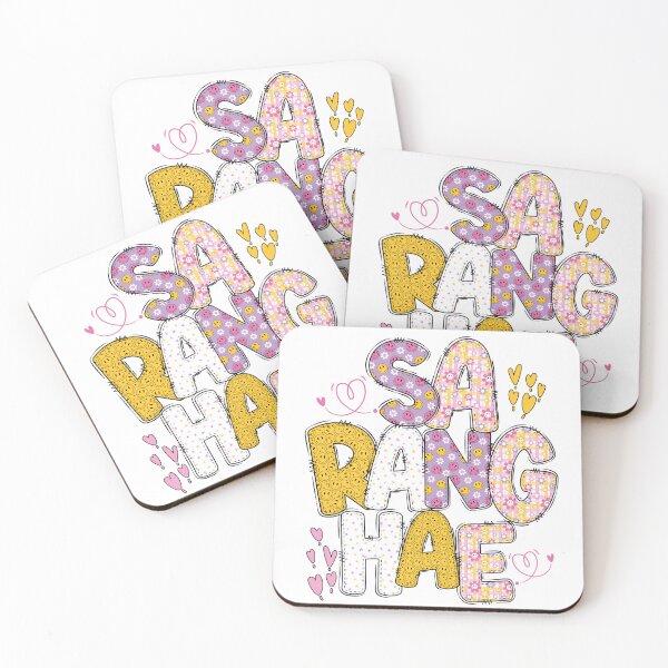 Item preview, Saranghae 사랑해: : Youthful and Cheerful Design for Kdramas Fans designed and sold by KGlam.