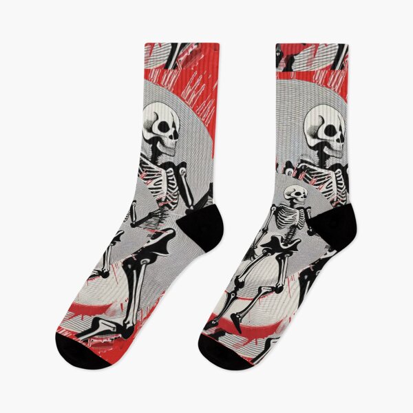 Item preview, Skeletons Red Target Halloween Socialist style  designed and sold by AuroraXGreen.