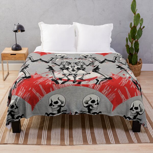 Item preview, Skeletons Red Target Halloween Socialist style designed and sold by AuroraXGreen.