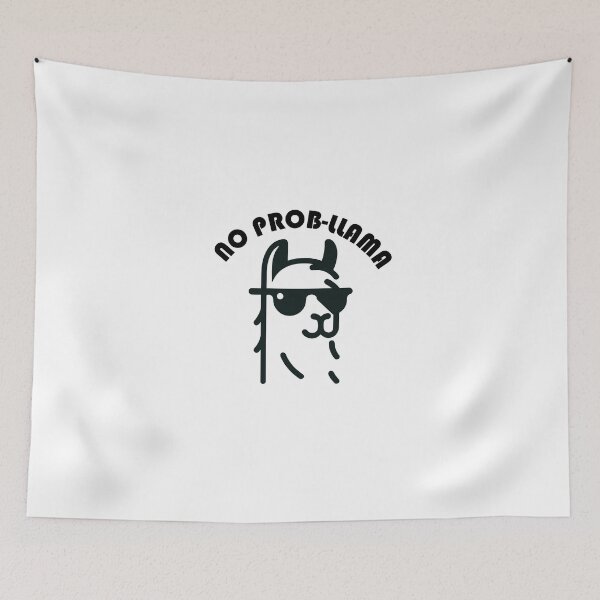 Item preview, No Prob-Llama - Cool Modern Llama Design designed and sold by DesignbyJanja.