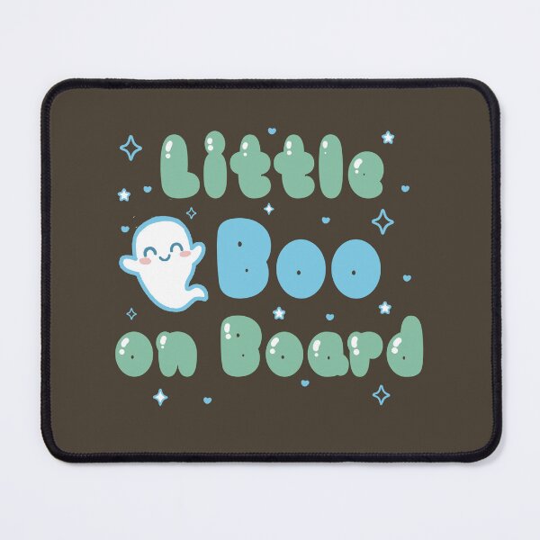Item preview, Copy of Little Boo on board pregancy announcement halloween cute adorable blue ghosts boy designed and sold by NymeriaH.