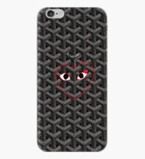 black goyard cdg iPhone Case