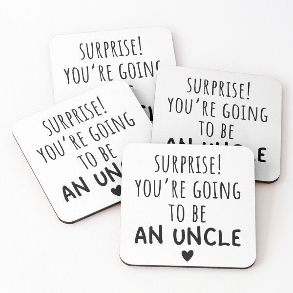 Item preview, Surprise You're Going To Be An Uncle Cute Baby Announcement designed and sold by CuteLovelyDesigns.