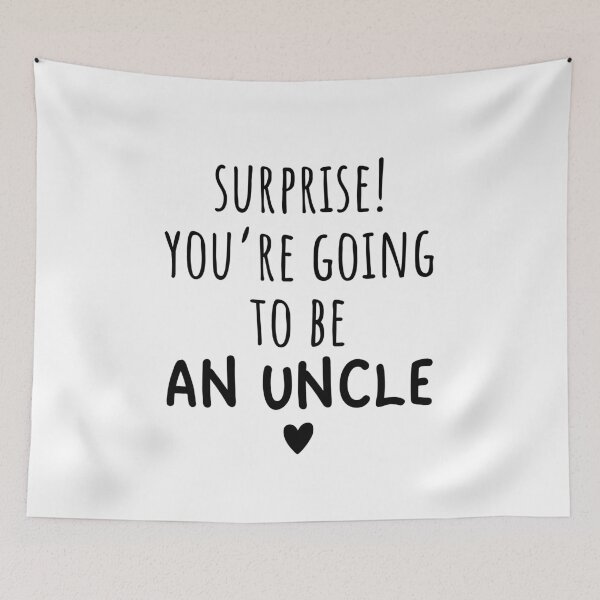 Item preview, Surprise You're Going To Be An Uncle Cute Baby Announcement designed and sold by CuteLovelyDesigns.