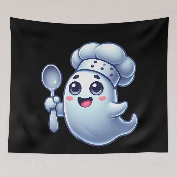 Item preview, Ghostly Chef: Spooky Cuteness in the Kitchen. designed and sold by Linework Studio.