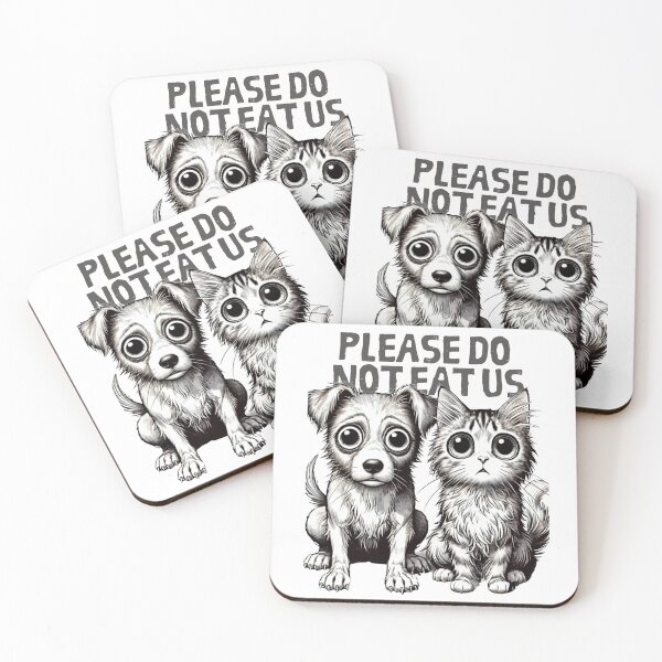 Item preview, Please do not eat us cat and dog designed and sold by MilkyForest.