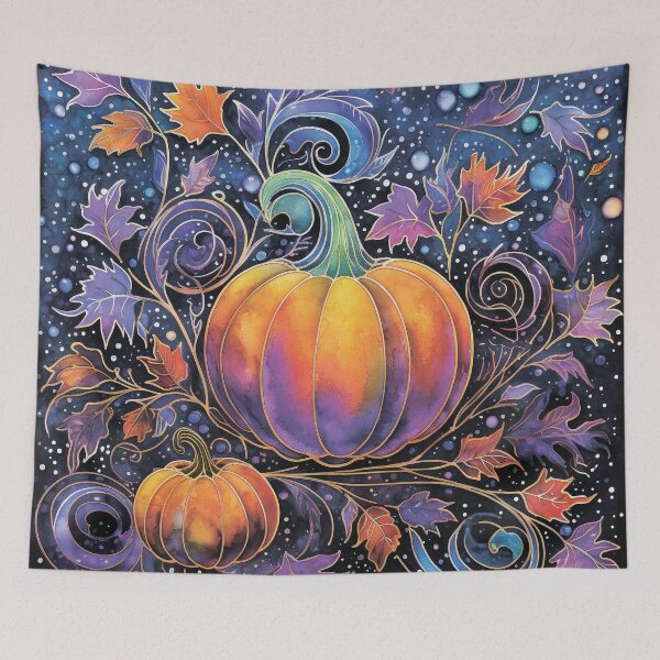 Item preview, Pumpkins and autumn leaves. designed and sold by MagelliShop.