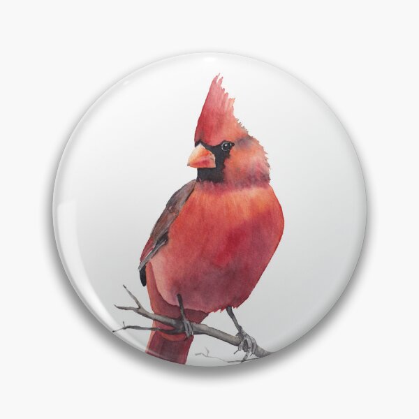 Item preview, Red cardinal bird. Male cardinal painting. designed and sold by InnaPatiutko.