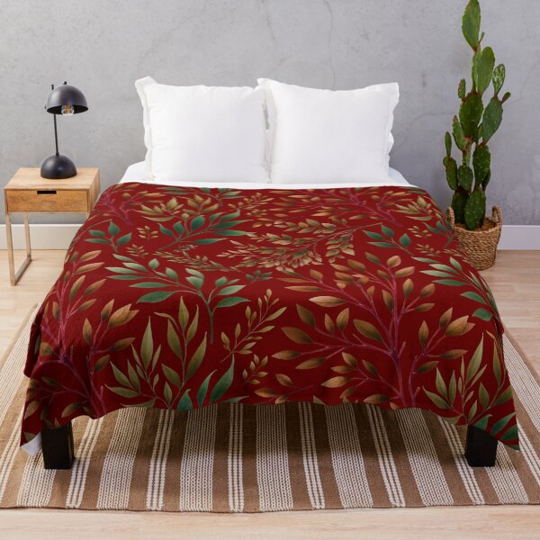 Item preview, Branches Botanical Print Dark Red designed and sold by SilverPegasus.