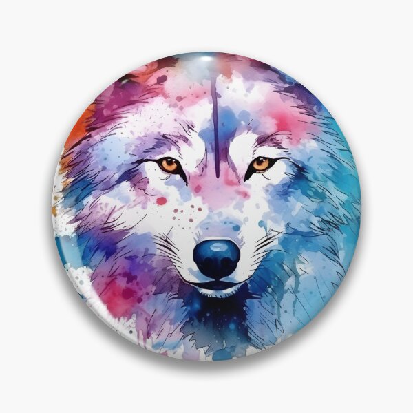 Item preview, Wolf | Colorful Watercolor Design #28 designed and sold by MatsurexDesigns.