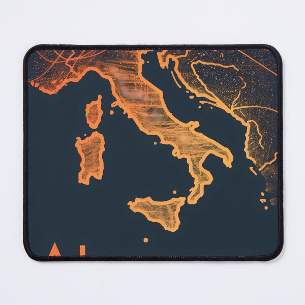 Item preview, Abruzzo, Italy - Vibrant Map Illustration designed and sold by landletsy.