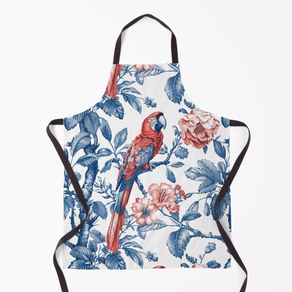 Item preview, Vintage Tropical Florals Parrots designed and sold by Magnuna.