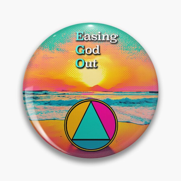 Item preview, Easing God Out (EGO) AA Slogan Beach at Sunrise designed and sold by ApexDesigners.