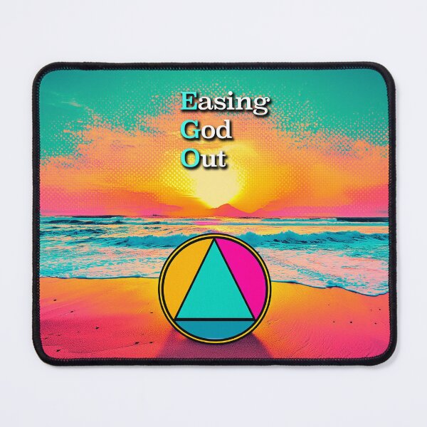 Item preview, Easing God Out (EGO) AA Slogan Beach at Sunrise designed and sold by ApexDesigners.