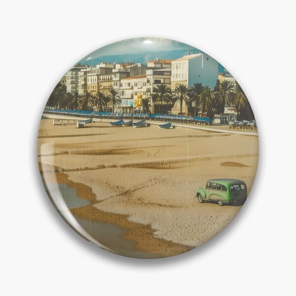 Item preview, Pescara Beach Vintage Travel Poster designed and sold by landletsy.
