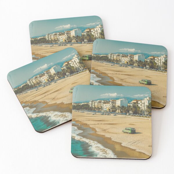 Item preview, Pescara Beach Vintage Travel Poster designed and sold by landletsy.