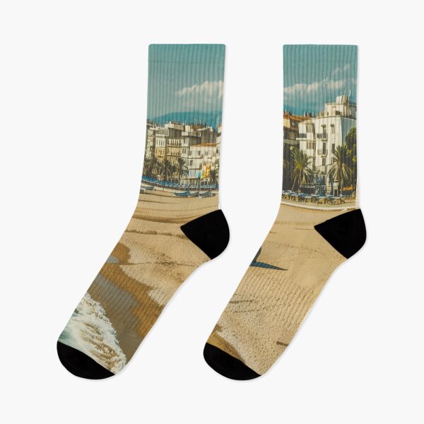 Item preview, Pescara Beach Vintage Travel Poster designed and sold by landletsy.