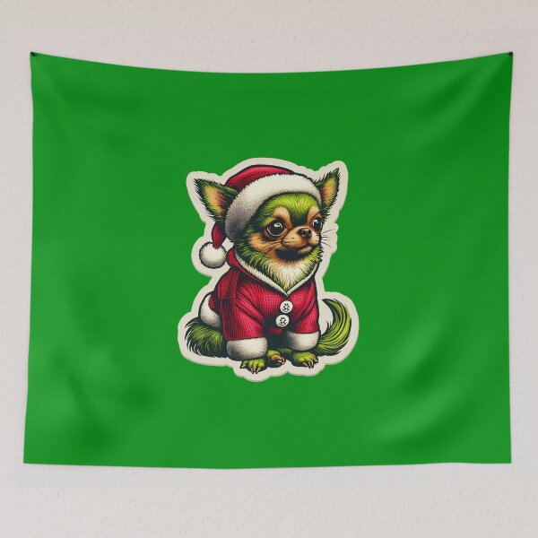 Item preview, Chihuahua Chi Xmas Grinch, gift designed and sold by ThisDress.