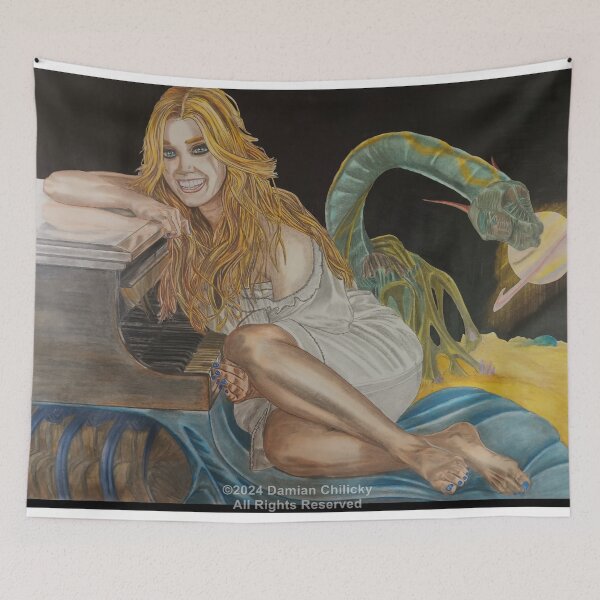 Item preview, Girl in Nightgown designed and sold by Red-Lip-Gallery.