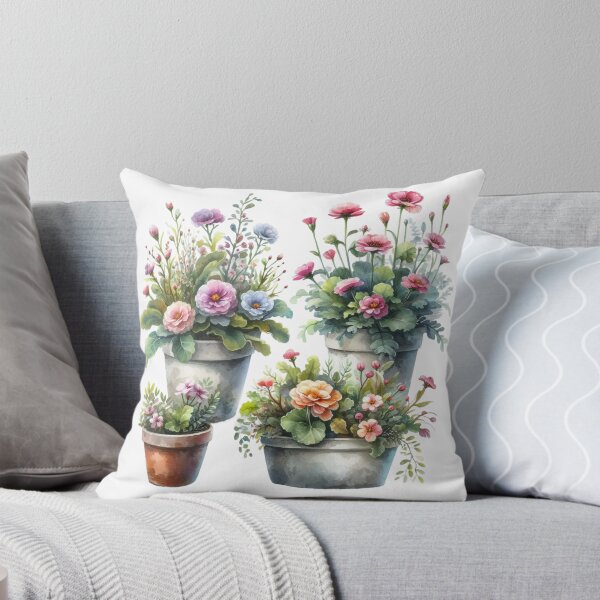 Aperçu de l'œuvre Fleurs colorées en pot créée et vendue par deniz kaya.