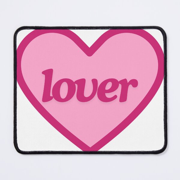 Item preview, lover hot pink heart sticker taylor swift designed and sold by harriiiboo.