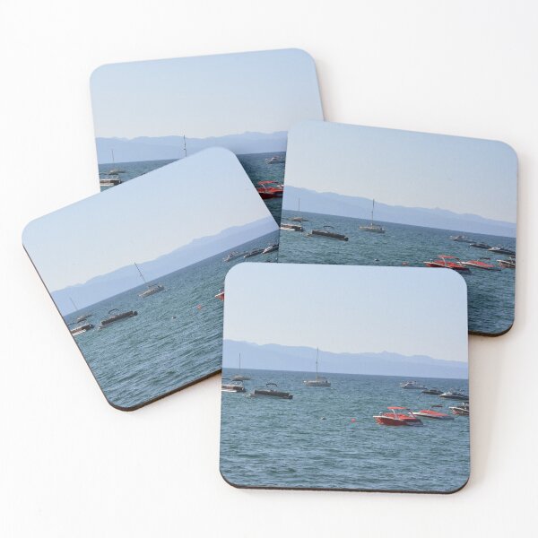 Item preview, Busy Boats on Lake Tahoe  designed and sold by TimelapTravel.