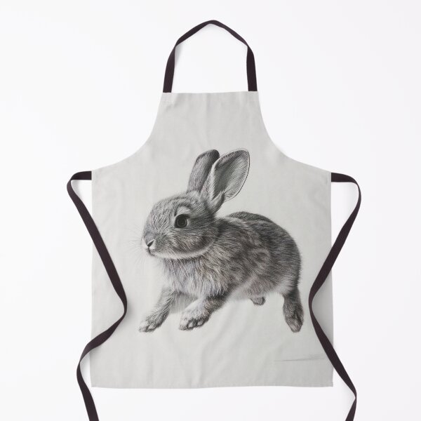 Item preview, Black and white Rabbit pencil drawing designed and sold by Pencil-Art.