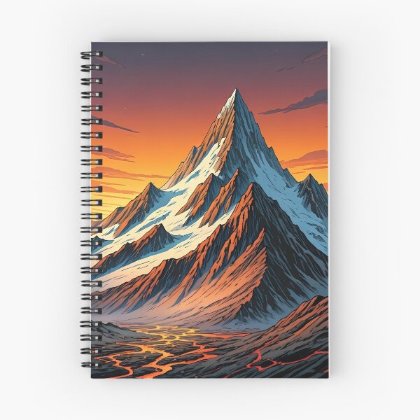 Item preview, Volcanic mountain range designed and sold by AICreativeArts.