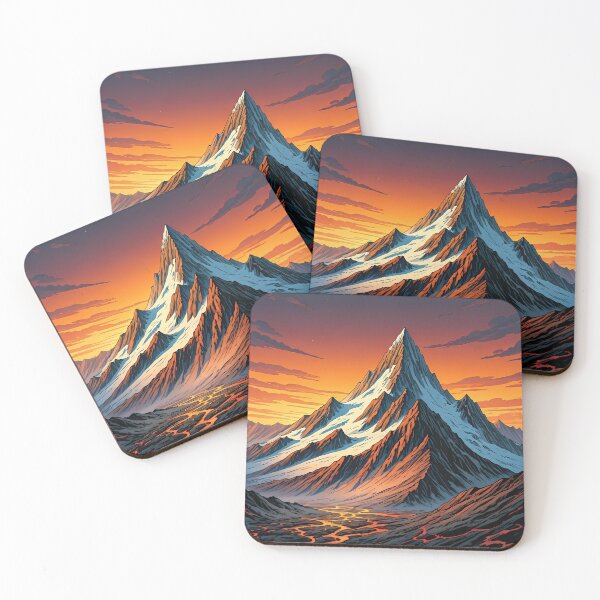 Item preview, Volcanic mountain range designed and sold by AICreativeArts.