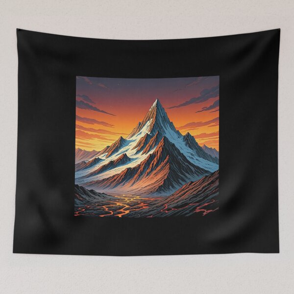 Item preview, Volcanic mountain range designed and sold by AICreativeArts.