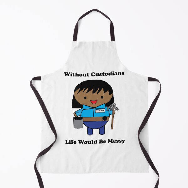 Item preview, Custodian Janitor Black Female Funny Cute designed and sold by ValeriesGallery.