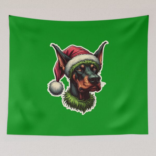 Item preview, Doberman dobie Xmas Grinch, gift designed and sold by ThisDress.