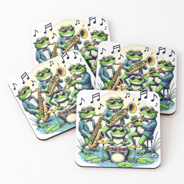 Item preview, Frog Jazz Band: The Cool Croakers in Concert. designed and sold by Linework Studio.