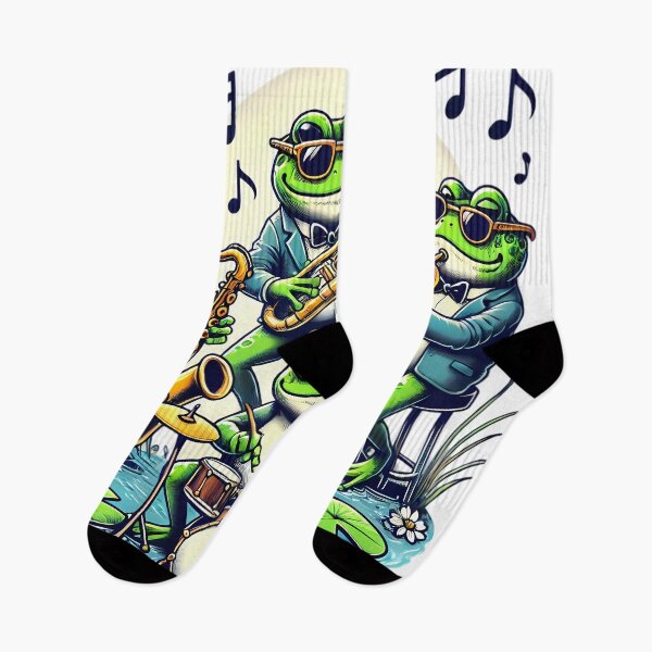 Item preview, Frog Jazz Band: The Cool Croakers in Concert. designed and sold by Linework Studio.
