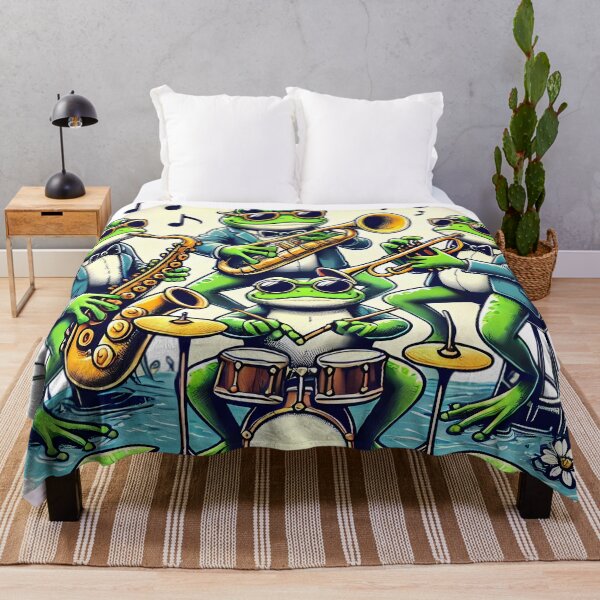 Item preview, Frog Jazz Band: The Cool Croakers in Concert. designed and sold by Linework Studio.