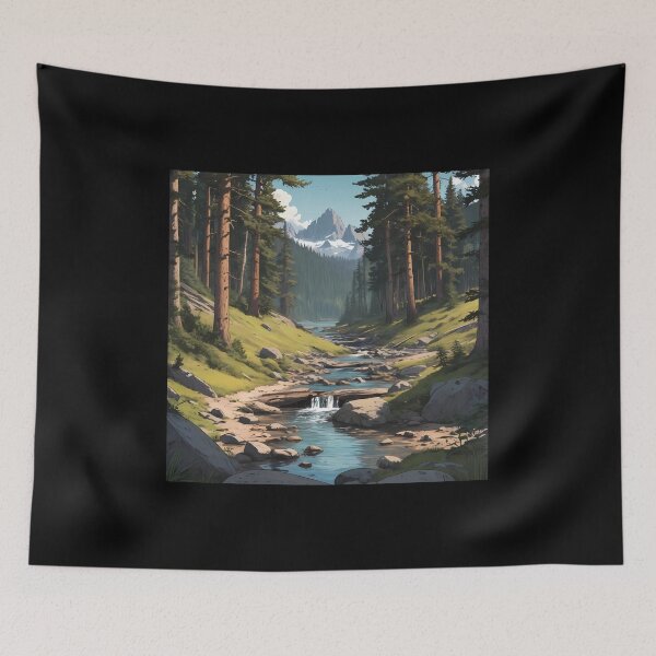 Item preview, Mountain stream designed and sold by AICreativeArts.
