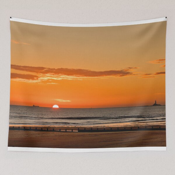 Item preview, North Sea Sunrise over Blyth beach designed and sold by Violaman.