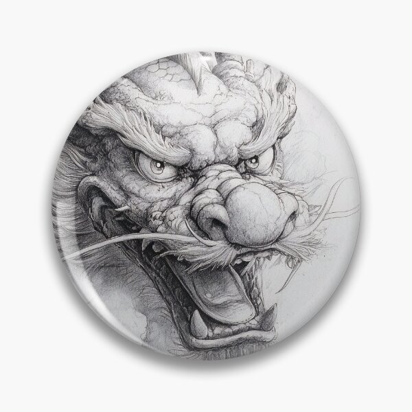 Item preview, Black and white Chinese Dragon designed and sold by Pencil-Art.
