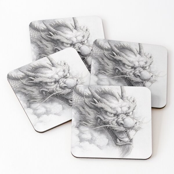 Item preview, Black and white Chinese Dragon designed and sold by Pencil-Art.