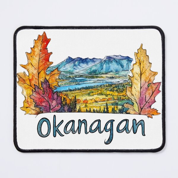 Item preview, Watercolor Fall Okanagan Valley British Columbia Art designed and sold by meganohm.