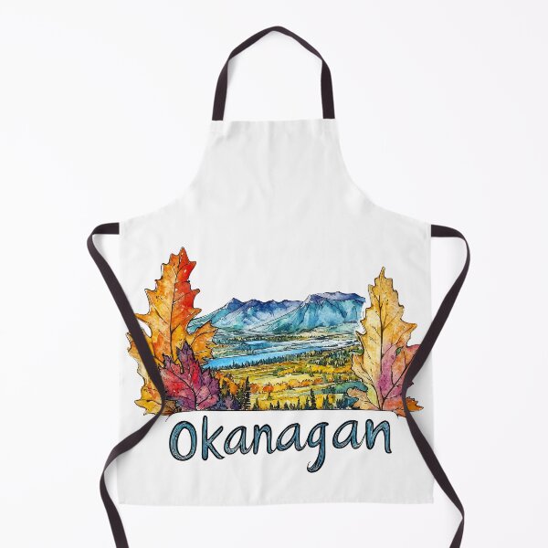 Item preview, Watercolor Fall Okanagan Valley British Columbia Art designed and sold by meganohm.