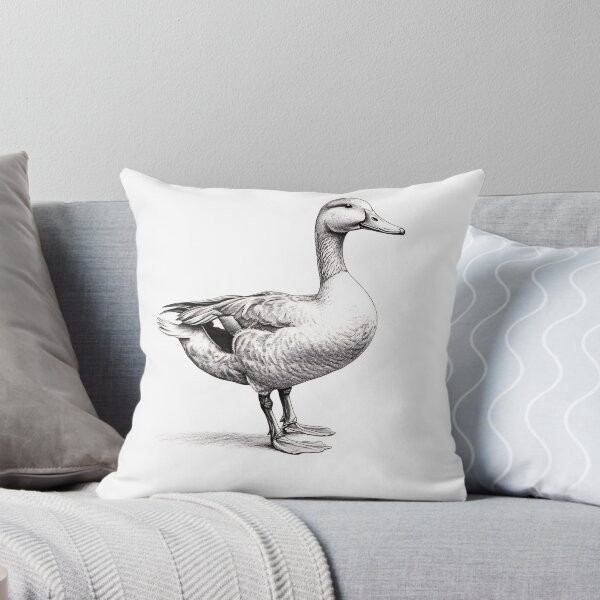 Item preview, Black and white goose pencil drawing designed and sold by Pencil-Art.