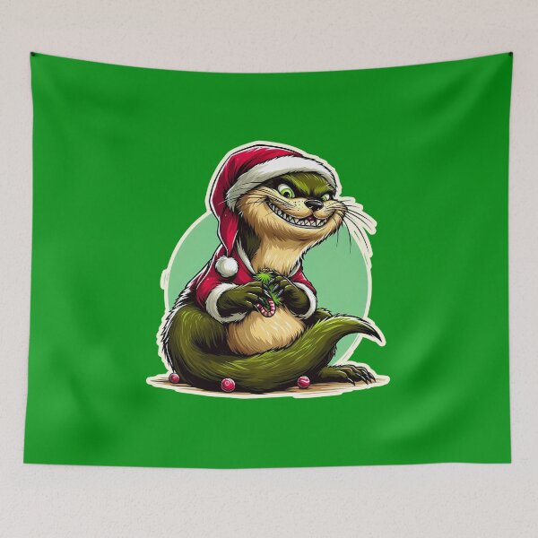 Item preview, Otter Xmas Grinch, gift designed and sold by ThisDress.