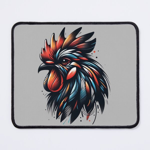 Item preview, Bold Vibrant Rooster Illustration - Farmyard Charm Art Print designed and sold by gkhanco.