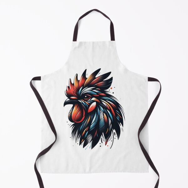 Item preview, Bold Vibrant Rooster Illustration - Farmyard Charm Art Print designed and sold by gkhanco.
